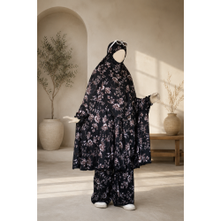 Elegant Palazzo long Khimar Set-7938